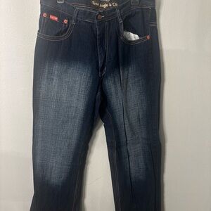 Vintage Five Jungle Jeans Mens Size 36x30 Baggy Y2K Embroidered Loose Skater